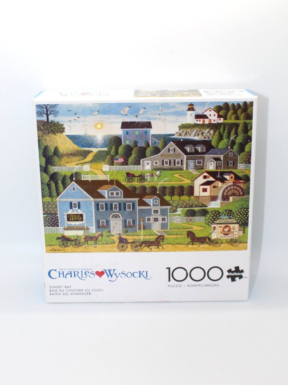 Charles Wysocki "Sunset Bay" 1000 Piece Jigsaw Puzzle Complete W Poster